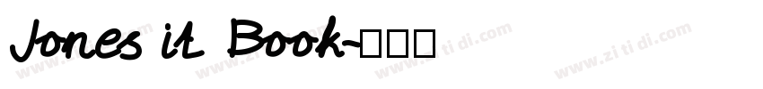 Jones it Book字体转换